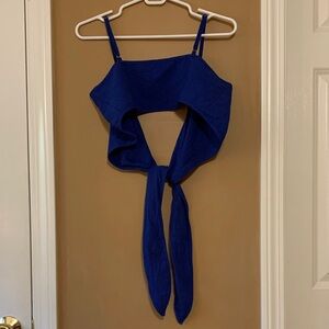 Stylish Blue Crop Top